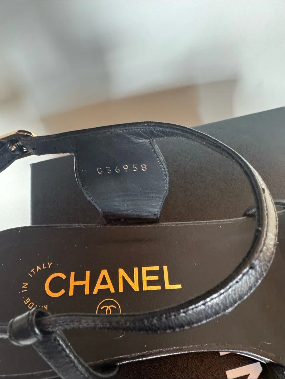 CHANEL Black Lambskin Leather Strappy Sandals with Gold CC Emblems. EU 40